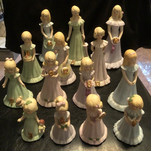 Vintage Age 15 Enesco Growing Up Girls - Blonde figurines - Picture 3 of 13